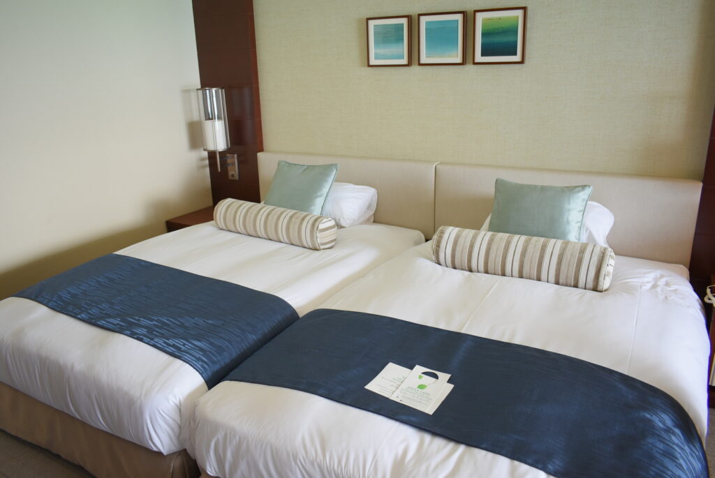 Soft and clean twin beds　tokyu miyakojima