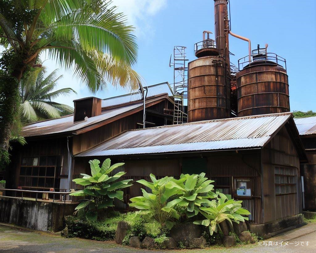 奄美大島の黒糖焼酎工場見学のイメージ